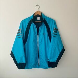 Men’s Vintage 90s Nike Blue Windbreaker Jacket Size Small
